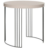 SAFAVIEH Joellen Mid-Century Modern White Lacquer Side Table - 21.6" x 21.6" x 21.6" - 22Wx22Dx22H