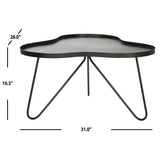 SAFAVIEH Joetta Black Coffee Table - 31" x 28" x 16.3" - 31Wx28Dx16H