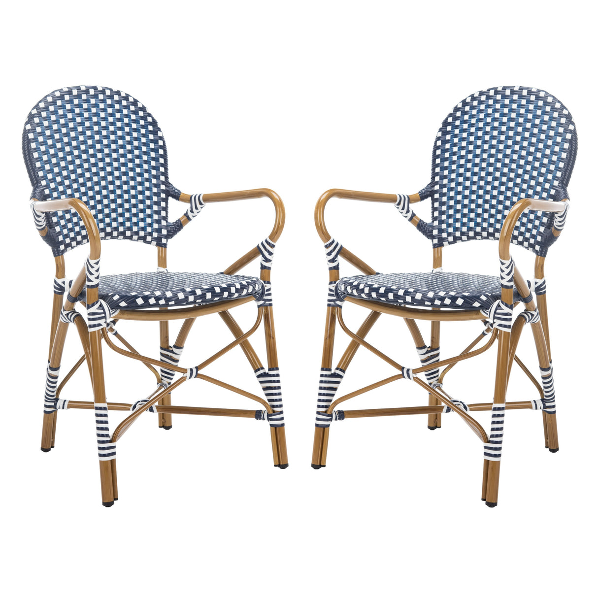 SAFAVIEH Jonell Indoor/Outdoor Arm Chair (Set of 2) - 21Wx22Dx35H