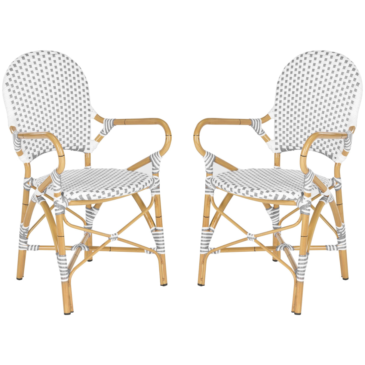 SAFAVIEH Jonell Indoor/Outdoor Arm Chair (Set of 2) - 21Wx22Dx35H