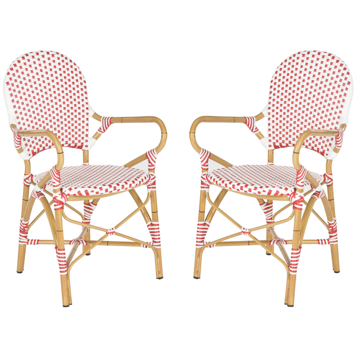 SAFAVIEH Jonell Indoor/Outdoor Arm Chair (Set of 2) - 21Wx22Dx35H