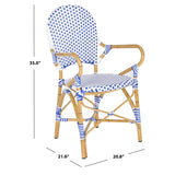 SAFAVIEH Jonell Indoor/Outdoor Arm Chair (Set of 2) - 21Wx22Dx35H