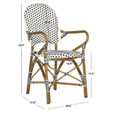 SAFAVIEH Jonell Indoor/Outdoor Arm Chair (Set of 2) - 21Wx22Dx35H