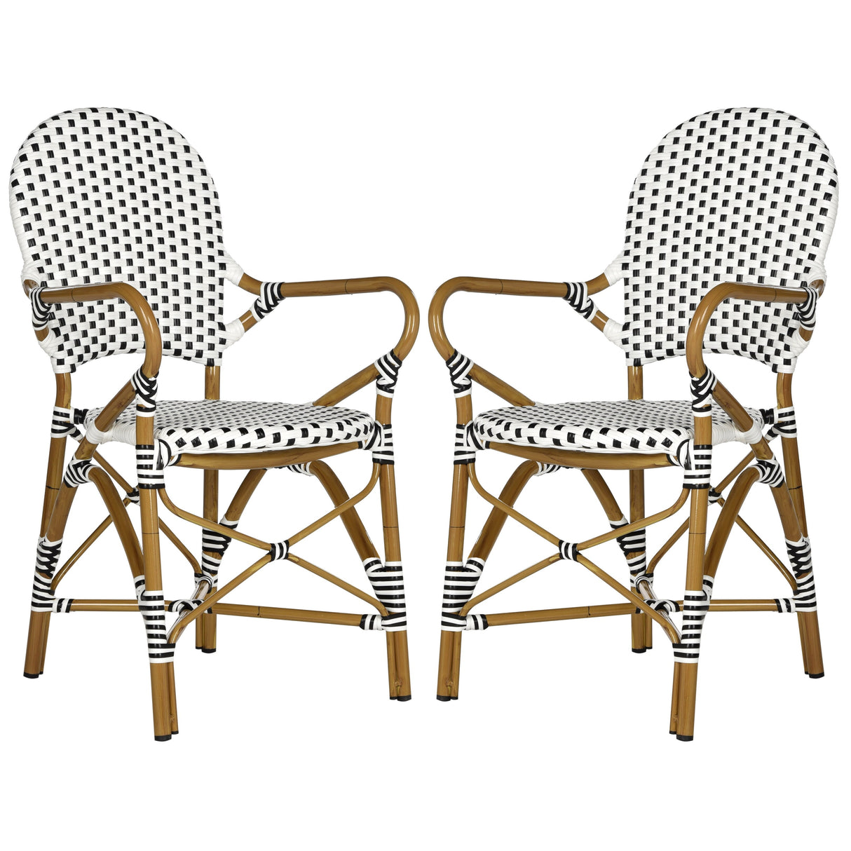 SAFAVIEH Jonell Indoor/Outdoor Arm Chair (Set of 2) - 21Wx22Dx35H