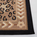 SAFAVIEH Journey Machine Washable Slip Resistant Katrina Leopard Rug