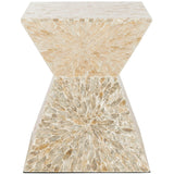 SAFAVIEH Juliya Multi/ Beige Sunburst Mosaic Stool - 16Wx16Dx20H