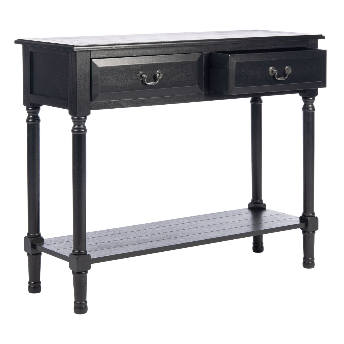 SAFAVIEH Justina 2-Drawer Console Table - 35.5" W x 13" L x 29.5" H - 36Wx13Dx30H