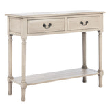 SAFAVIEH Justina 2-Drawer Console Table - 35.5" W x 13" L x 29.5" H - 36Wx13Dx30H