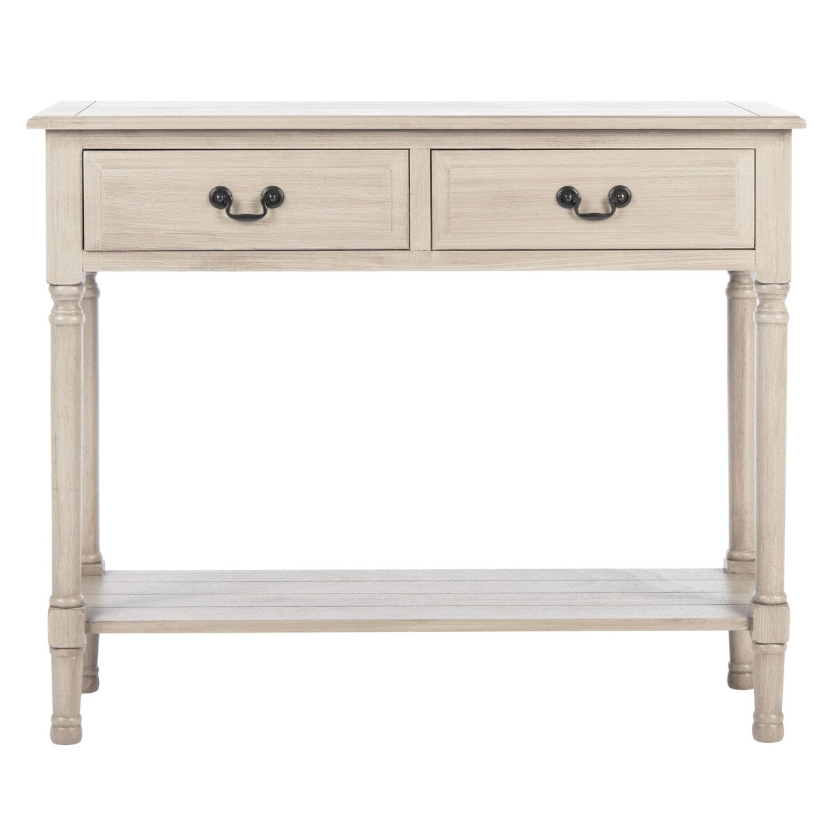 SAFAVIEH Justina 2-Drawer Console Table - 35.5" W x 13" L x 29.5" H - 36Wx13Dx30H