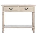 SAFAVIEH Justina 2-Drawer Console Table - 35.5" W x 13" L x 29.5" H - 36Wx13Dx30H