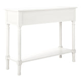 SAFAVIEH Justina 2-Drawer Console Table - 35.5" W x 13" L x 29.5" H - 36Wx13Dx30H