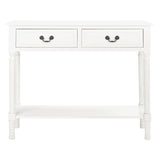 SAFAVIEH Justina 2-Drawer Console Table - 35.5" W x 13" L x 29.5" H - 36Wx13Dx30H