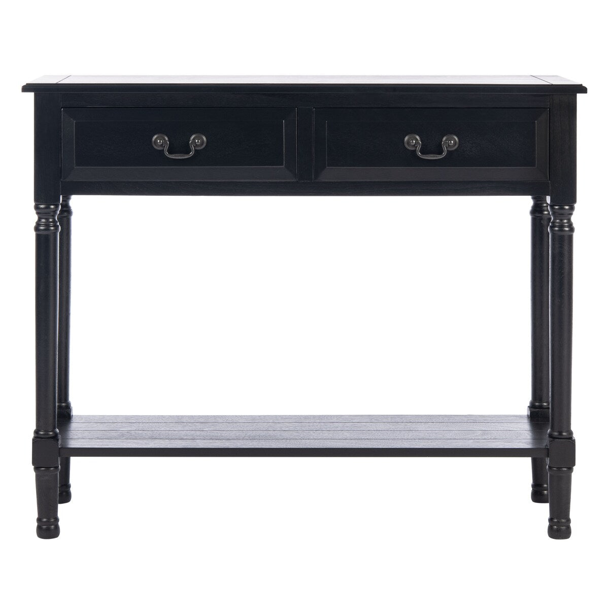 SAFAVIEH Justina 2-Drawer Console Table - 35.5" W x 13" L x 29.5" H - 36Wx13Dx30H