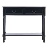 SAFAVIEH Justina 2-Drawer Console Table - 35.5" W x 13" L x 29.5" H - 36Wx13Dx30H