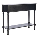 SAFAVIEH Justina 2-Drawer Console Table - 35.5" W x 13" L x 29.5" H - 36Wx13Dx30H