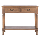 SAFAVIEH Justina 2-Drawer Console Table - 35.5" W x 13" L x 29.5" H - 36Wx13Dx30H