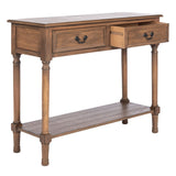 SAFAVIEH Justina 2-Drawer Console Table - 35.5" W x 13" L x 29.5" H - 36Wx13Dx30H