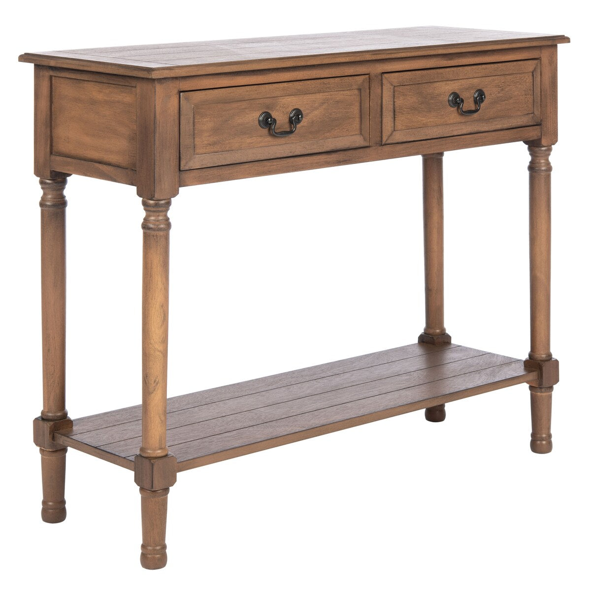 SAFAVIEH Justina 2-Drawer Console Table - 35.5" W x 13" L x 29.5" H - 36Wx13Dx30H