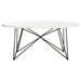 SAFAVIEH Karin Mid-Century Modern Light Grey/Black Coffee Table - 33.5" x 33.5" x 14" - 34Wx34Dx14H