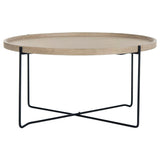 SAFAVIEH Karlene Wood Accent Table - 29" W x 29" L x 15" H - 29Wx29Dx15H