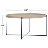 SAFAVIEH Karlene Wood Accent Table - 29" W x 29" L x 15" H - 29Wx29Dx15H