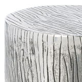 SAFAVIEH Karon Silver Metal Accent Table - 13.5" x 13.5" x 18" - 14Wx14Dx18H