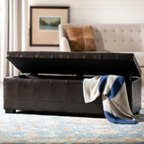 SAFAVIEH Karrie Large Brown Storage Bench