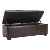 SAFAVIEH Karrie Large Brown Storage Bench