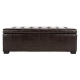 SAFAVIEH Karrie Large Brown Storage Bench