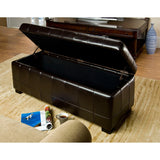 SAFAVIEH Karrie Large Brown Storage Bench