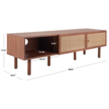 SAFAVIEH Kasandra 2 Door Media Stand - 60" W x 16" D x 18" H - 60Wx16Dx17H