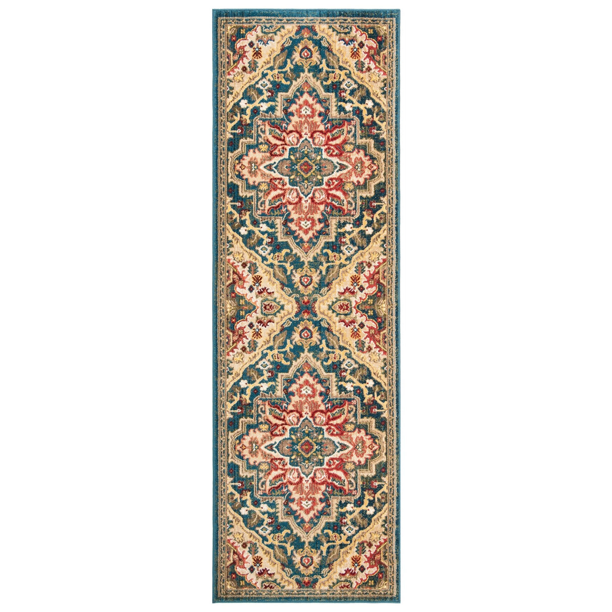 SAFAVIEH Kashan Cherrie Oriental Rug with Fringe