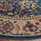 SAFAVIEH Kashan Laureen Oriental Rug with Fringe