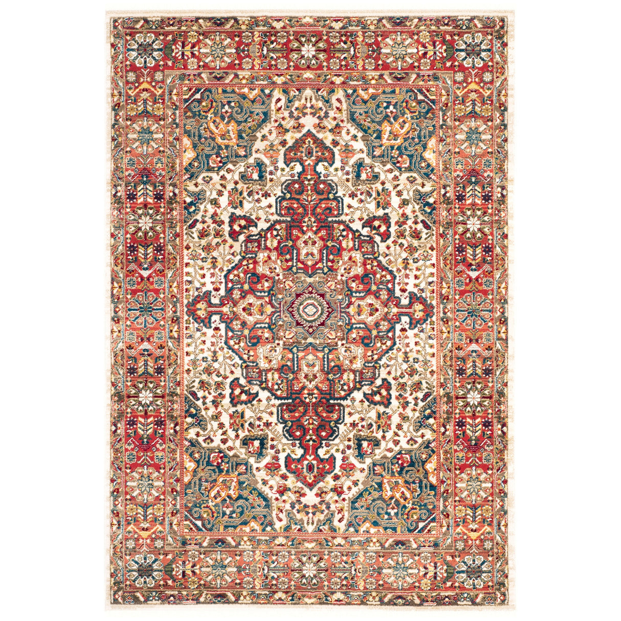 SAFAVIEH Kashan Marybeth Oriental Rug with Fringe