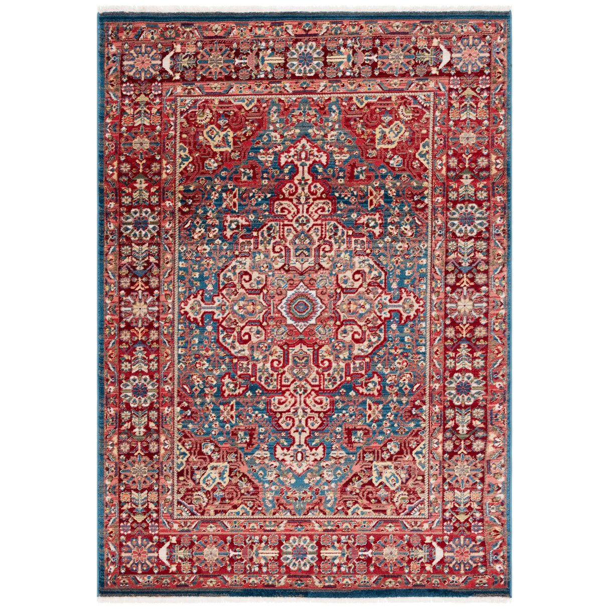 SAFAVIEH Kashan Marybeth Oriental Rug with Fringe