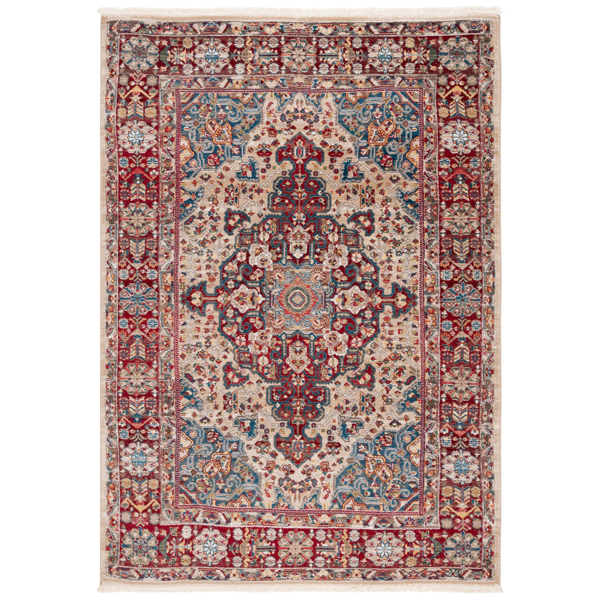 SAFAVIEH Kashan Marybeth Oriental Rug with Fringe