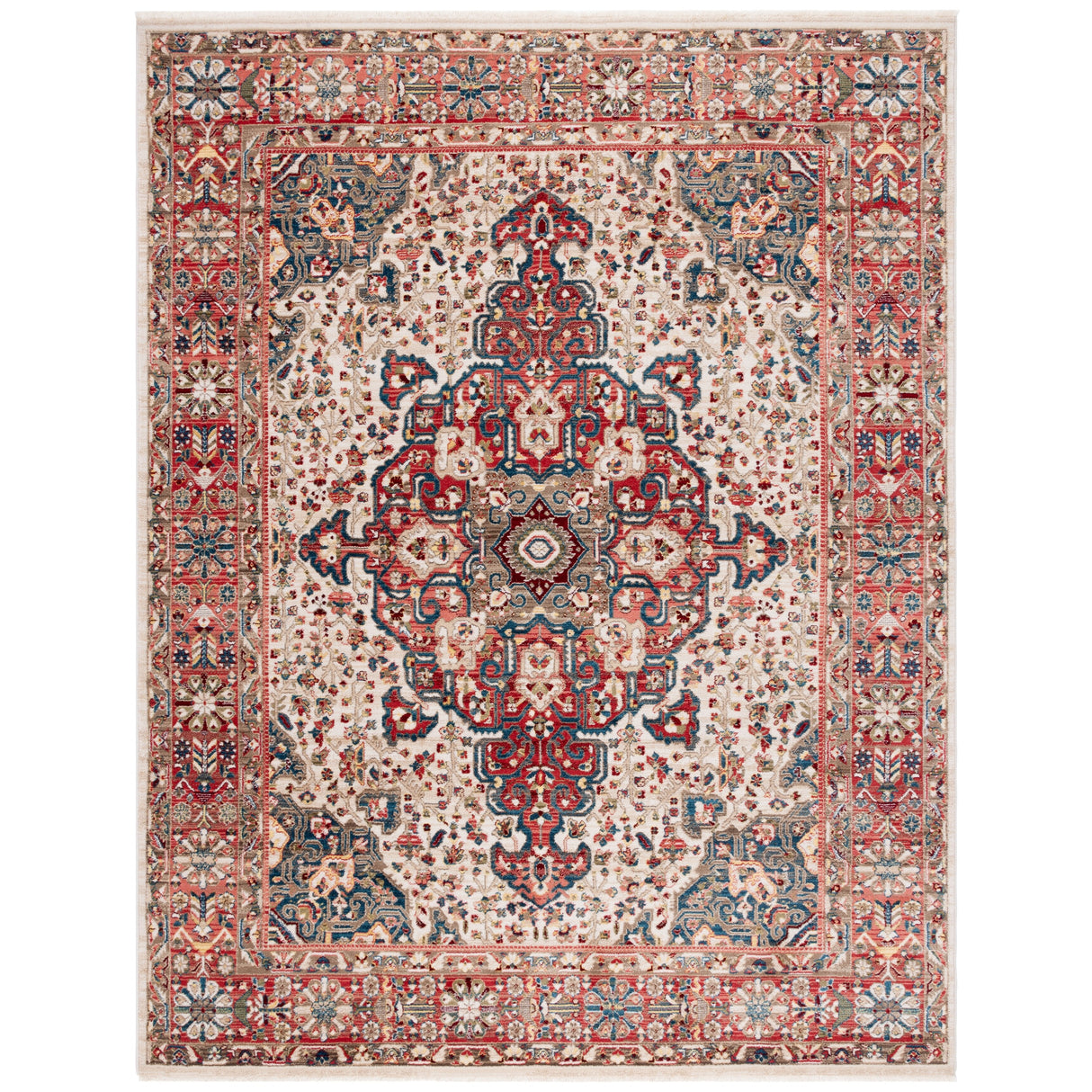 SAFAVIEH Kashan Marybeth Oriental Rug with Fringe