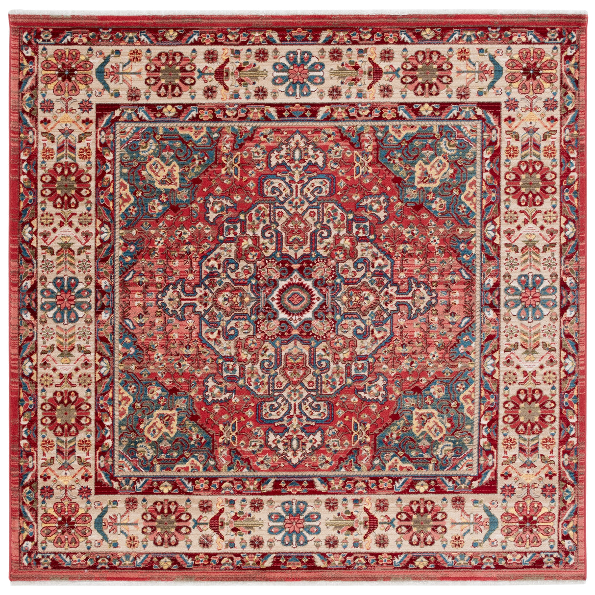 SAFAVIEH Kashan Marybeth Oriental Rug with Fringe