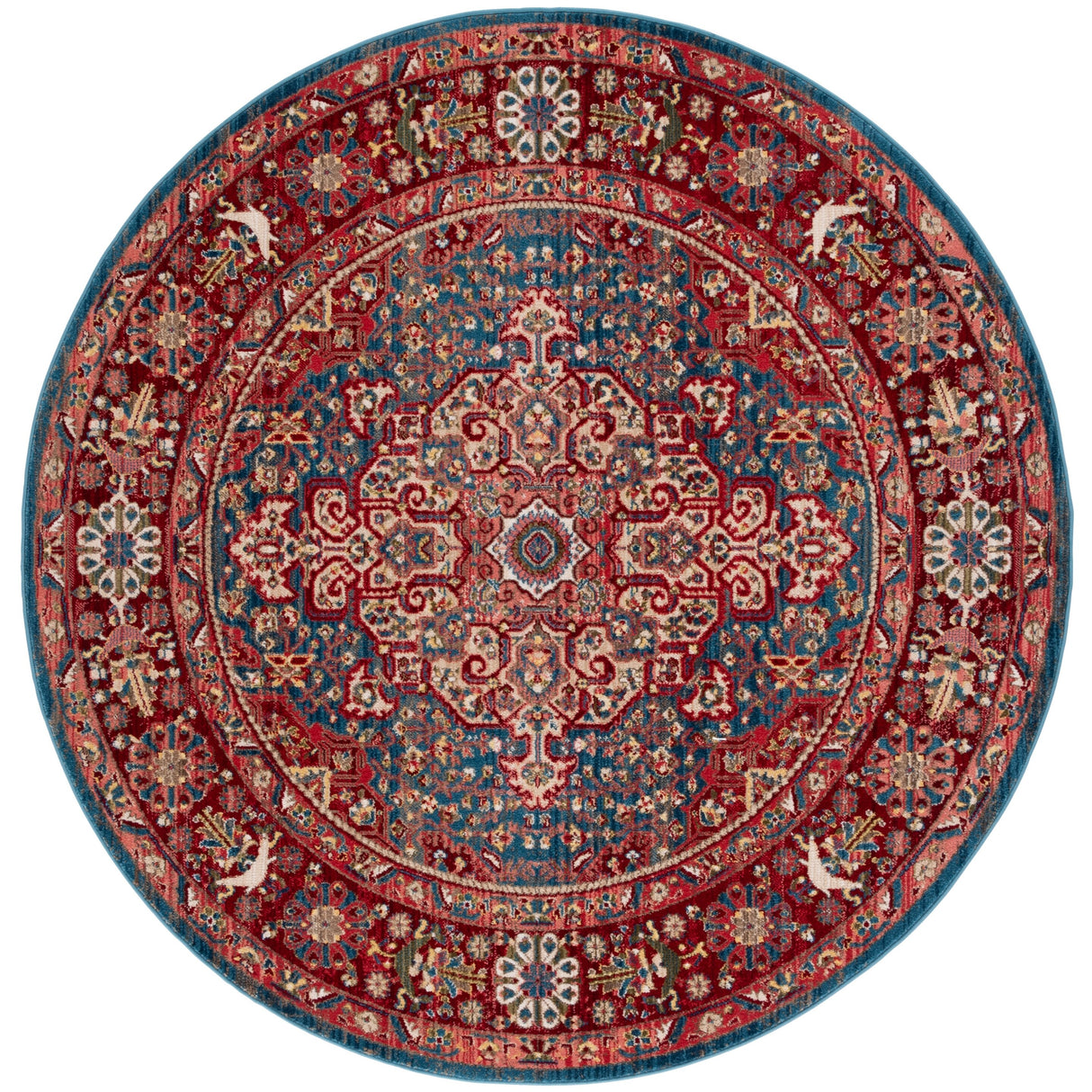 SAFAVIEH Kashan Marybeth Oriental Rug with Fringe