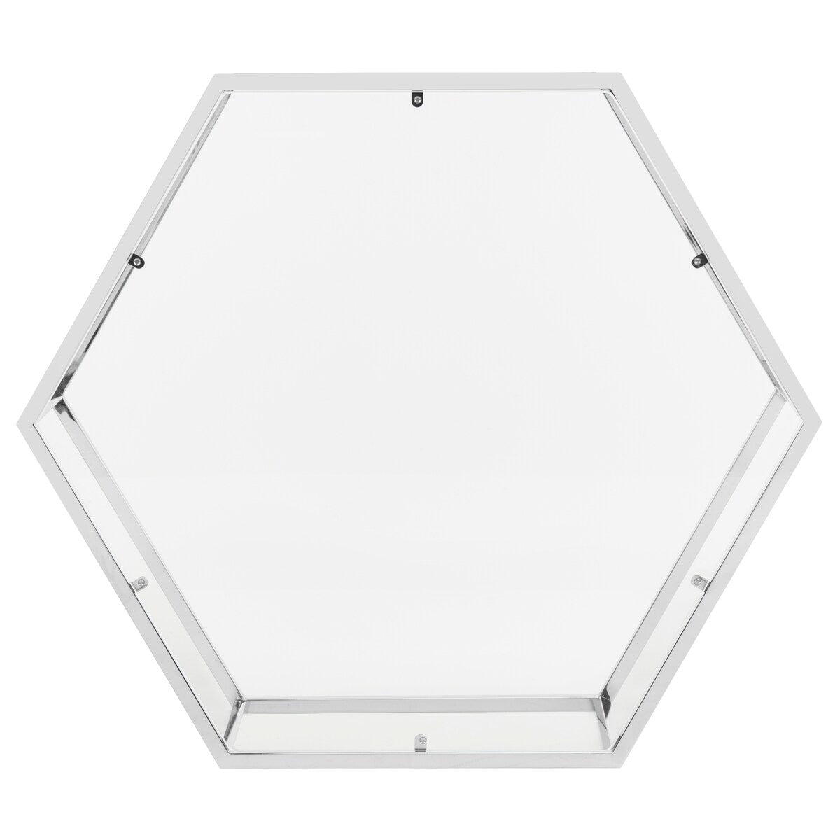 SAFAVIEH Kaycee Glass Chrome Hexagon Coffee Table - 36.2" x 31.5" x 13.8" - 36Wx32Dx14H