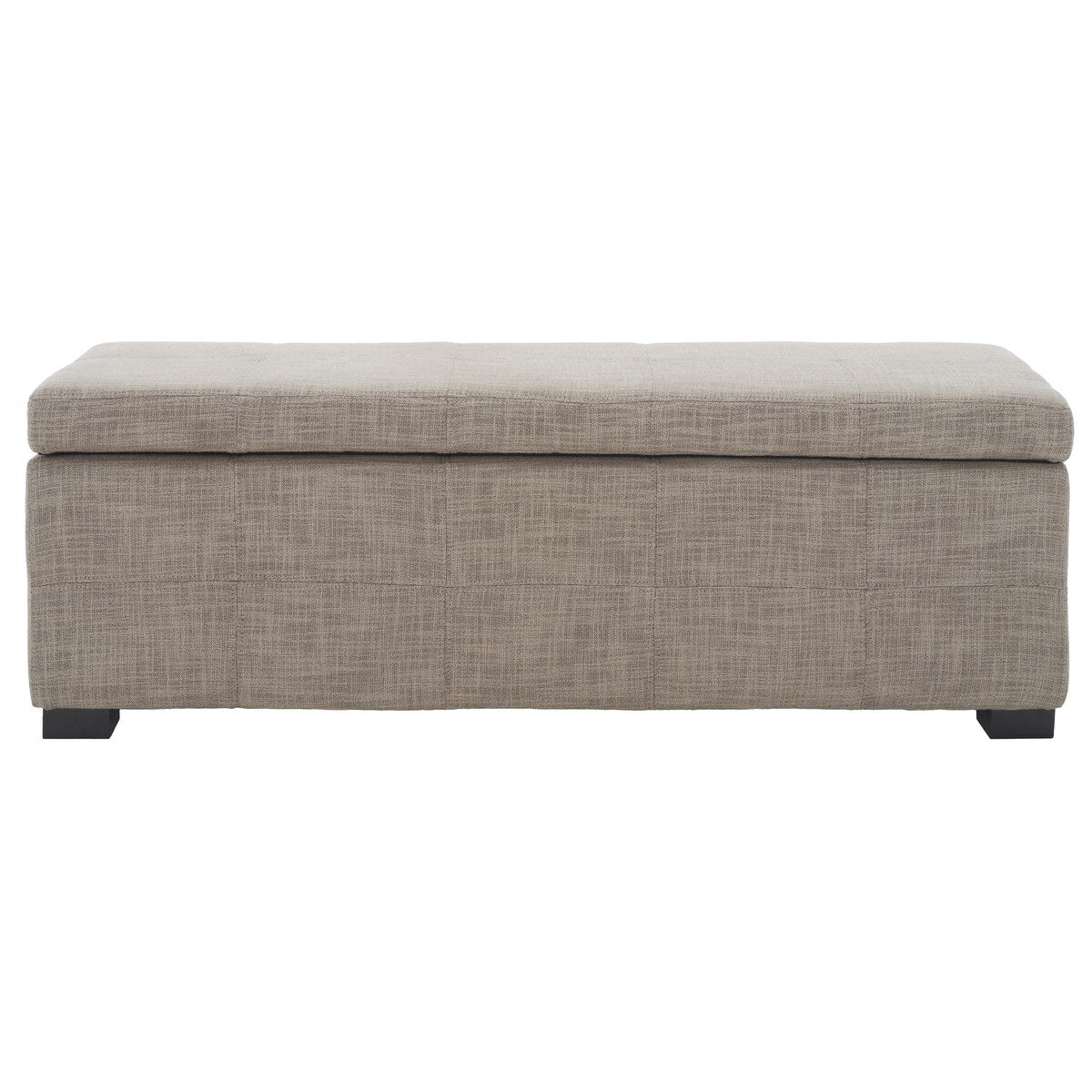 SAFAVIEH Kerrie Beige Linen Storage Bench