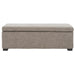 SAFAVIEH Kerrie Beige Linen Storage Bench