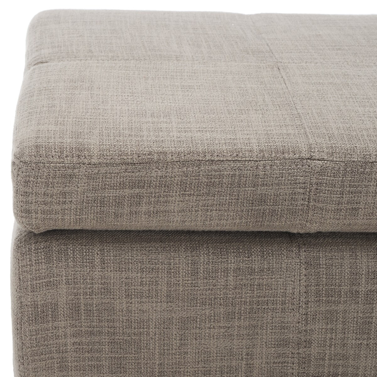 SAFAVIEH Kerrie Beige Linen Storage Bench