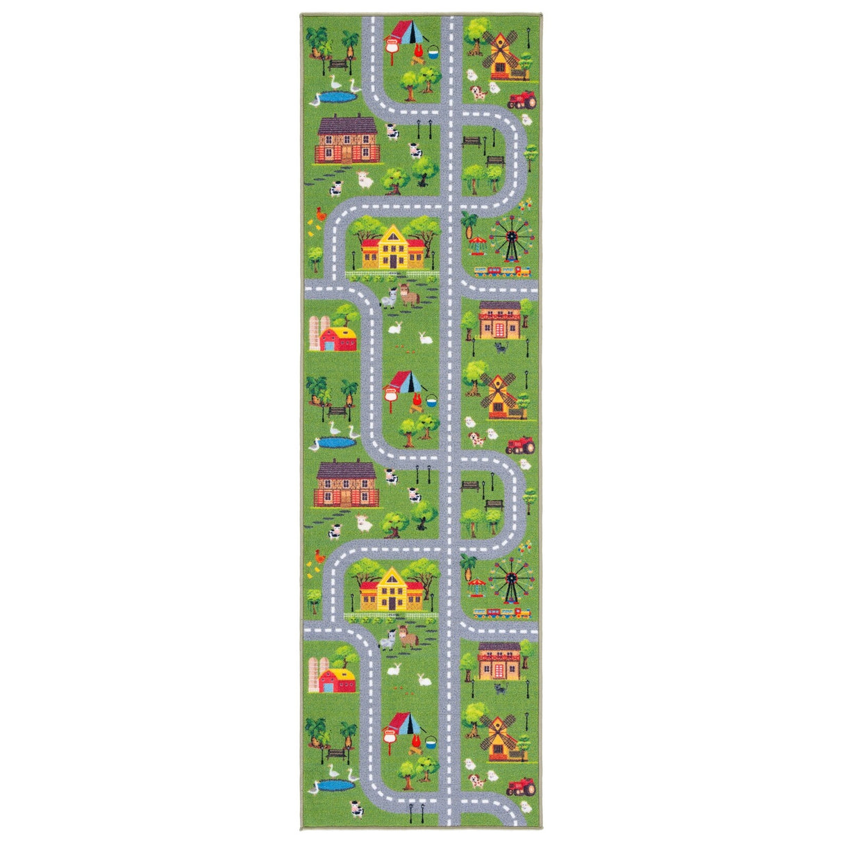 SAFAVIEH Kids Playhouse Machine Washable Slip Resistant Merrilee Neighborhood