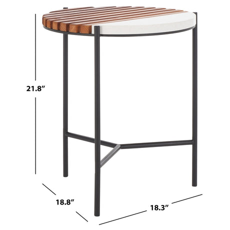 SAFAVIEH Kira End Table - 18" W x 19" D x 22" H - 18Wx19Dx22H