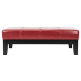 SAFAVIEH Kirsten Solid Wood Cocktail Ottoman