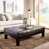 SAFAVIEH Kirsten Solid Wood Cocktail Ottoman