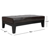 SAFAVIEH Kirsten Solid Wood Cocktail Ottoman