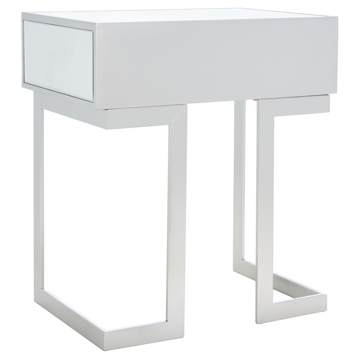 SAFAVIEH Koidula 1 Drawer Mirrored Accent Table - 23" W x 16" D x 26" H - 23Wx16Dx26H