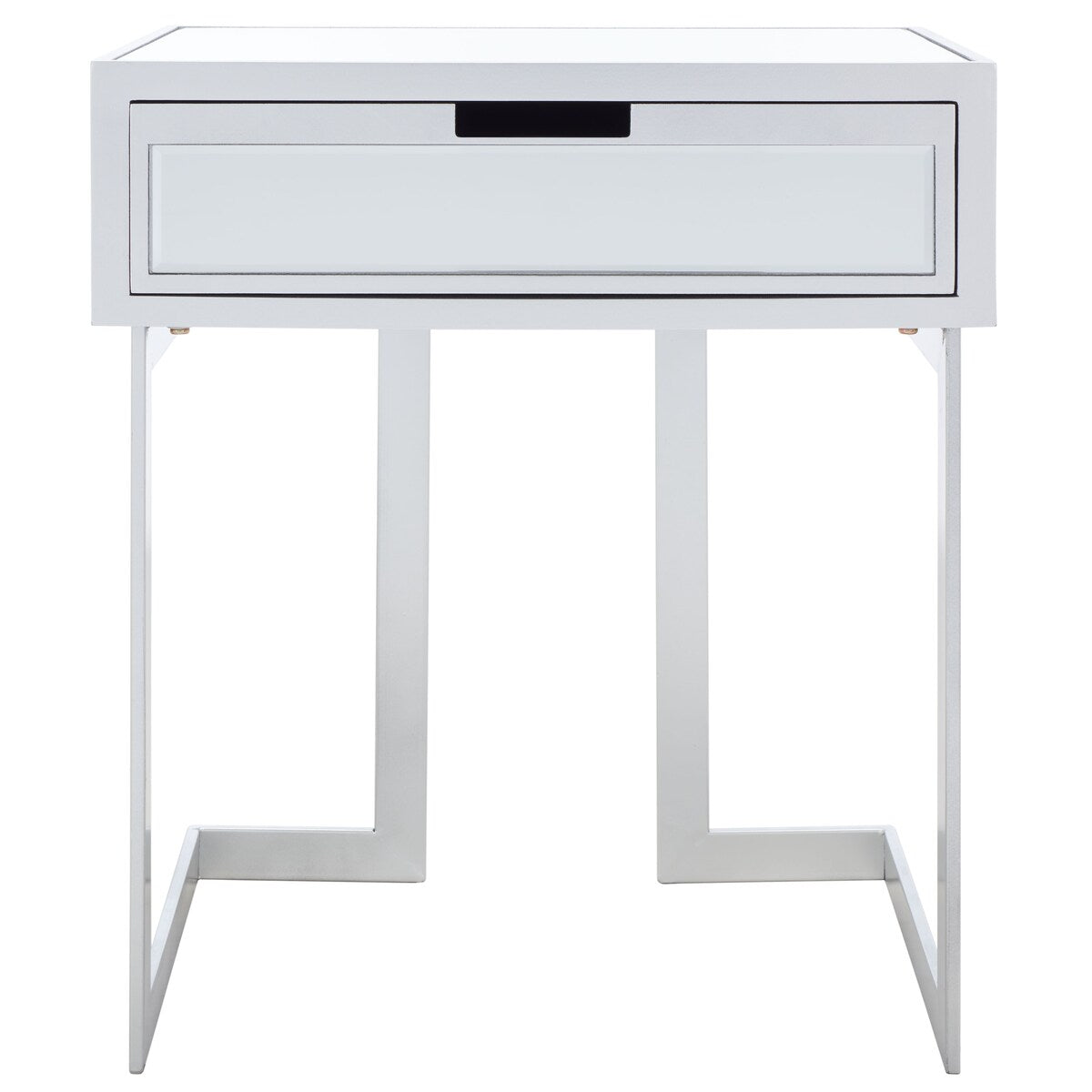 SAFAVIEH Koidula 1 Drawer Mirrored Accent Table - 23" W x 16" D x 26" H - 23Wx16Dx26H